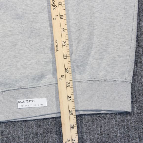 Vintage Nike Sweatshirt Womens M Gray Swoosh Y2K Sports Gym Essential Solid Rare - Picture 6 of 8